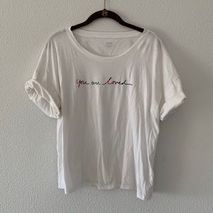 White You Are Loved Tee!